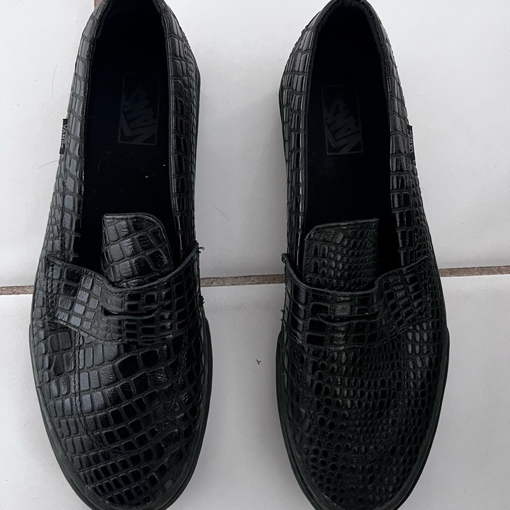 Vans size 12 snakeskin slip on